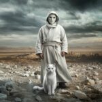 a-cinematic-shot-of-a-white-cat-standing-in-a-vast-B0jMY17-TE6yDp3ckQWyAQ-bDHHFP4ZSJCqC0-y9VFgWA